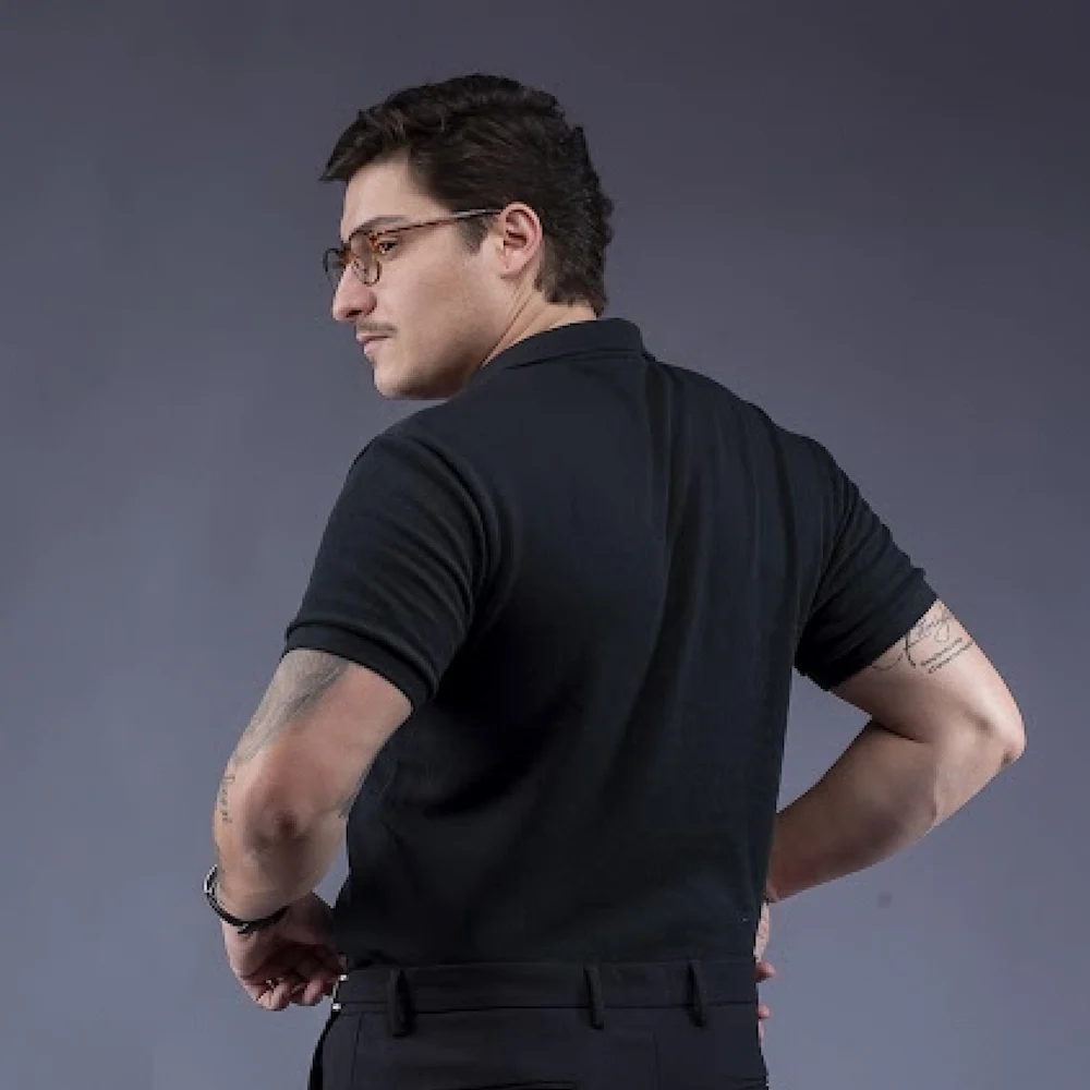 polo_texturizada_garofani_brand_preta_2